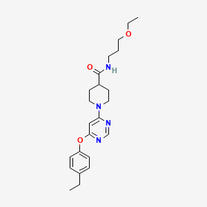 N-(3-ethoxypropyl)-1-[6-(4-ethylphenoxy)pyrimidin-4-yl]piperidine-4-carboxamide