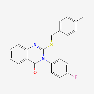 3-(4-fluorophenyl)-2-[(4-methylbenzyl)sulfanyl]quinazolin-4(3H)-one