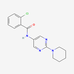 2-Chloro-N-[2-(piperidin-1-YL)pyrimidin-5-YL]benzamide