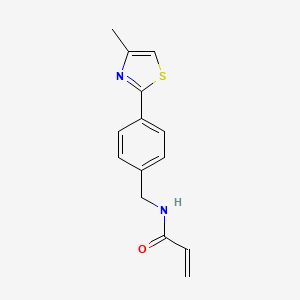 N-{[4-(4-Methyl-1,3-thiazol-2-YL)phenyl]methyl}prop-2-enamide