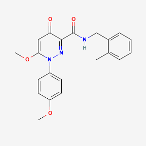 6-methoxy-1-(4-methoxyphenyl)-N-(2-methylbenzyl)-4-oxo-1,4-dihydropyridazine-3-carboxamide