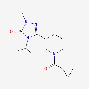 3-(1-(cyclopropanecarbonyl)piperidin-3-yl)-4-isopropyl-1-methyl-1H-1,2,4-triazol-5(4H)-one