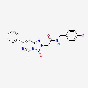 N-(4-fluorobenzyl)-2-(5-methyl-3-oxo-7-phenyl[1,2,4]triazolo[4,3-c]pyrimidin-2(3H)-yl)acetamide