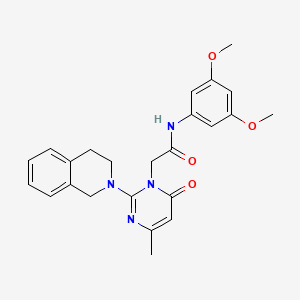 2-[2-(3,4-dihydroisoquinolin-2(1H)-yl)-4-methyl-6-oxopyrimidin-1(6H)-yl]-N-(3,5-dimethoxyphenyl)acetamide