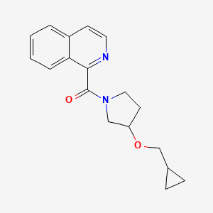 1-[3-(Cyclopropylmethoxy)pyrrolidine-1-carbonyl]isoquinoline