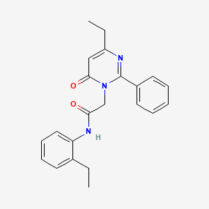 2-(4-ethyl-6-oxo-2-phenylpyrimidin-1(6H)-yl)-N-(2-ethylphenyl)acetamide