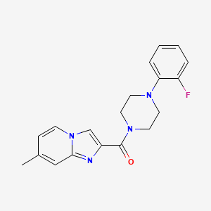 [4-(2-Fluorophenyl)piperazin-1-yl](7-methylimidazo[1,2-a]pyridin-2-yl)methanone