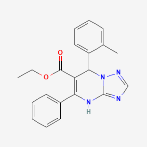 Ethyl 7-(2-methylphenyl)-5-phenyl-4,7-dihydro[1,2,4]triazolo[1,5-a]pyrimidine-6-carboxylate