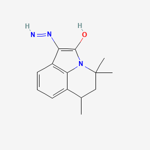 molecular formula C14H17N3O B11194383 1-hydrazono-4,4,6-trimethyl-5,6-dihydro-4H-pyrrolo[3,2,1-ij]quinolin-2(1H)-one 