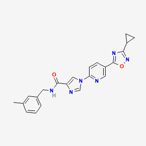 1-[5-(3-cyclopropyl-1,2,4-oxadiazol-5-yl)pyridin-2-yl]-N-(3-methylbenzyl)-1H-imidazole-4-carboxamide