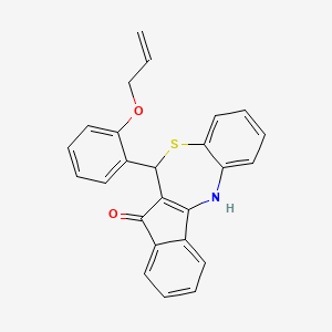 6-[2-(prop-2-en-1-yloxy)phenyl]-6,12-dihydro-5H-benzo[b]indeno[1,2-e][1,4]thiazepin-5-one