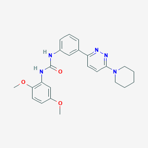 1-(2,5-Dimethoxyphenyl)-3-(3-(6-(piperidin-1-yl)pyridazin-3-yl)phenyl)urea