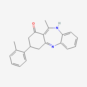 11-methyl-3-(2-methylphenyl)-2,3,4,5-tetrahydro-1H-dibenzo[b,e][1,4]diazepin-1-one