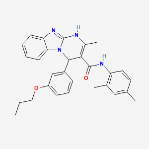 N-(2,4-dimethylphenyl)-2-methyl-4-(3-propoxyphenyl)-1,4-dihydropyrimido[1,2-a]benzimidazole-3-carboxamide