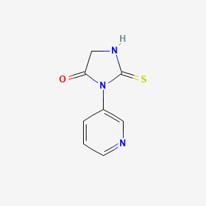 molecular formula C8H7N3OS B11194490 3-(Pyridin-3-yl)-2-thioxoimidazolidin-4-one 