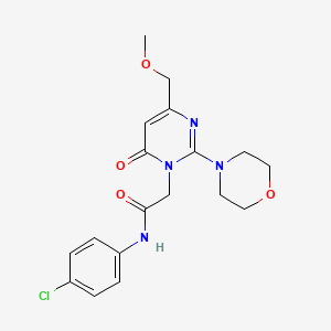 N-(4-chlorophenyl)-2-[4-(methoxymethyl)-2-(morpholin-4-yl)-6-oxopyrimidin-1(6H)-yl]acetamide