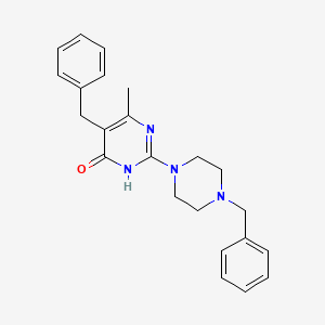 5-benzyl-2-(4-benzylpiperazin-1-yl)-6-methylpyrimidin-4(3H)-one