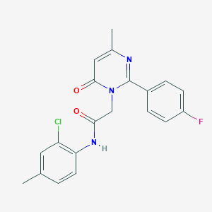 N-(2-chloro-4-methylphenyl)-2-[2-(4-fluorophenyl)-4-methyl-6-oxopyrimidin-1(6H)-yl]acetamide