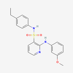 molecular formula C20H21N3O3S B11194559 N-(4-Ethylphenyl)-2-[(3-methoxyphenyl)amino]pyridine-3-sulfonamide 