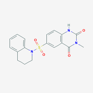 6-(3,4-dihydroquinolin-1(2H)-ylsulfonyl)-3-methylquinazoline-2,4(1H,3H)-dione