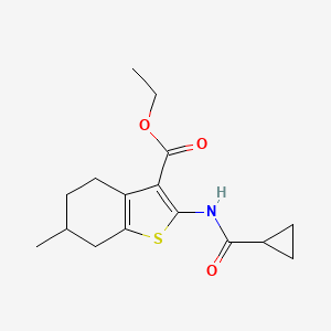 Ethyl 2-[(cyclopropylcarbonyl)amino]-6-methyl-4,5,6,7-tetrahydro-1-benzothiophene-3-carboxylate