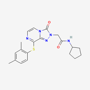 N-cyclopentyl-2-{8-[(2,4-dimethylphenyl)sulfanyl]-3-oxo[1,2,4]triazolo[4,3-a]pyrazin-2(3H)-yl}acetamide