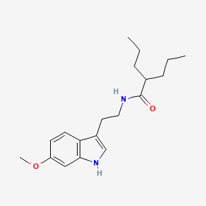 molecular formula C19H28N2O2 B11194584 N-[2-(6-methoxy-1H-indol-3-yl)ethyl]-2-propylpentanamide 