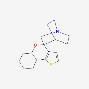 molecular formula C17H23NOS B11194592 5a',6',7',8',9',9a'-Hexahydrospiro[4-azabicyclo[2.2.2]octane-2,4'-thieno[3,2-c]chromene] CAS No. 1050749-86-4