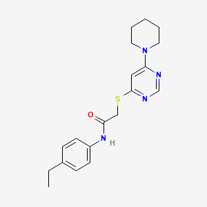 N-(4-ethylphenyl)-2-((6-(piperidin-1-yl)pyrimidin-4-yl)thio)acetamide