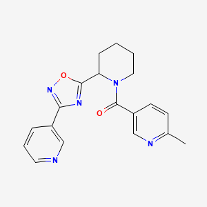 (6-Methylpyridin-3-yl){2-[3-(pyridin-3-yl)-1,2,4-oxadiazol-5-yl]piperidin-1-yl}methanone