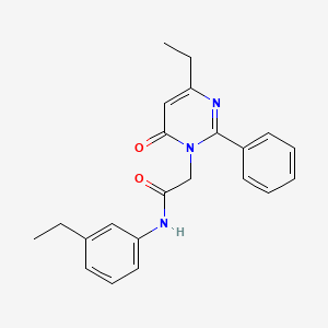 2-(4-ethyl-6-oxo-2-phenylpyrimidin-1(6H)-yl)-N-(3-ethylphenyl)acetamide