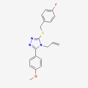 3-[(4-fluorobenzyl)sulfanyl]-5-(4-methoxyphenyl)-4-(prop-2-en-1-yl)-4H-1,2,4-triazole