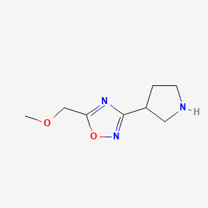 5-(Methoxymethyl)-3-(pyrrolidin-3-yl)-1,2,4-oxadiazole