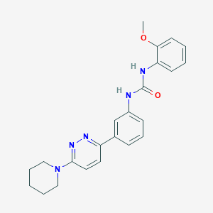 1-(2-Methoxyphenyl)-3-(3-(6-(piperidin-1-yl)pyridazin-3-yl)phenyl)urea