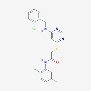 2-({6-[(2-chlorobenzyl)amino]pyrimidin-4-yl}sulfanyl)-N-(2,5-dimethylphenyl)acetamide