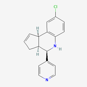 (3aS,4R,9bR)-8-chloro-4-(pyridin-4-yl)-3a,4,5,9b-tetrahydro-3H-cyclopenta[c]quinoline