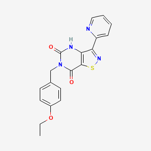 6-(4-ethoxybenzyl)-3-(pyridin-2-yl)[1,2]thiazolo[4,5-d]pyrimidine-5,7(4H,6H)-dione