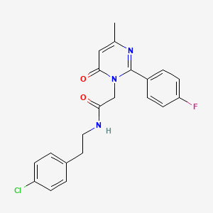 N-[2-(4-chlorophenyl)ethyl]-2-[2-(4-fluorophenyl)-4-methyl-6-oxopyrimidin-1(6H)-yl]acetamide