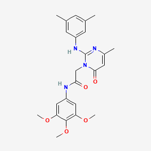 2-{2-[(3,5-dimethylphenyl)amino]-4-methyl-6-oxopyrimidin-1(6H)-yl}-N-(3,4,5-trimethoxyphenyl)acetamide