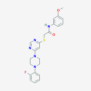 2-((6-(4-(2-fluorophenyl)piperazin-1-yl)pyrimidin-4-yl)thio)-N-(3-methoxyphenyl)acetamide