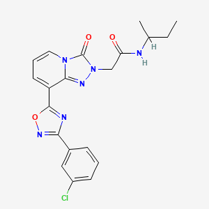 N-(butan-2-yl)-2-{8-[3-(3-chlorophenyl)-1,2,4-oxadiazol-5-yl]-3-oxo[1,2,4]triazolo[4,3-a]pyridin-2(3H)-yl}acetamide