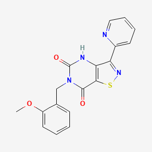 6-(2-methoxybenzyl)-3-(pyridin-2-yl)[1,2]thiazolo[4,5-d]pyrimidine-5,7(4H,6H)-dione