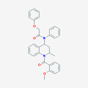 N-{1-[(2-methoxyphenyl)carbonyl]-2-methyl-1,2,3,4-tetrahydroquinolin-4-yl}-2-phenoxy-N-phenylacetamide