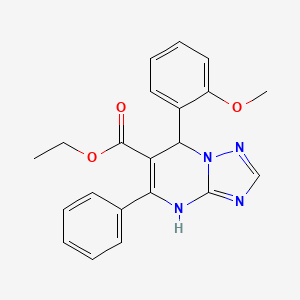 Ethyl 7-(2-methoxyphenyl)-5-phenyl-4,7-dihydro[1,2,4]triazolo[1,5-a]pyrimidine-6-carboxylate