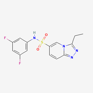 N-(3,5-difluorophenyl)-3-ethyl[1,2,4]triazolo[4,3-a]pyridine-6-sulfonamide