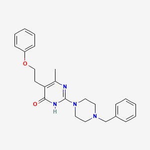 2-(4-benzylpiperazin-1-yl)-6-methyl-5-(2-phenoxyethyl)pyrimidin-4(3H)-one