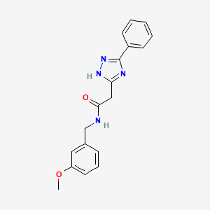 N-(3-methoxybenzyl)-2-(3-phenyl-1H-1,2,4-triazol-5-yl)acetamide