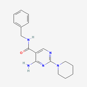 4-amino-N-benzyl-2-(piperidin-1-yl)pyrimidine-5-carboxamide