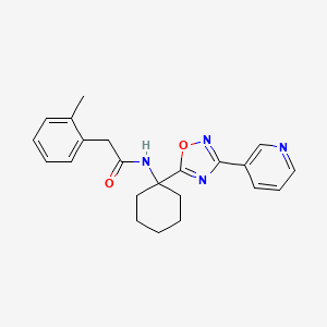 2-(2-methylphenyl)-N-{1-[3-(pyridin-3-yl)-1,2,4-oxadiazol-5-yl]cyclohexyl}acetamide