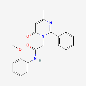 N-(2-methoxyphenyl)-2-(4-methyl-6-oxo-2-phenylpyrimidin-1(6H)-yl)acetamide